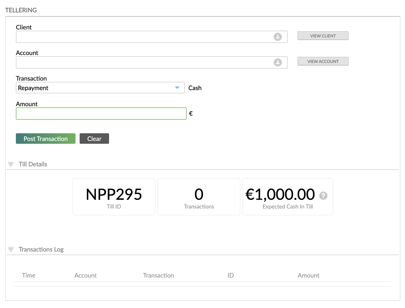 Example of tellering widget
